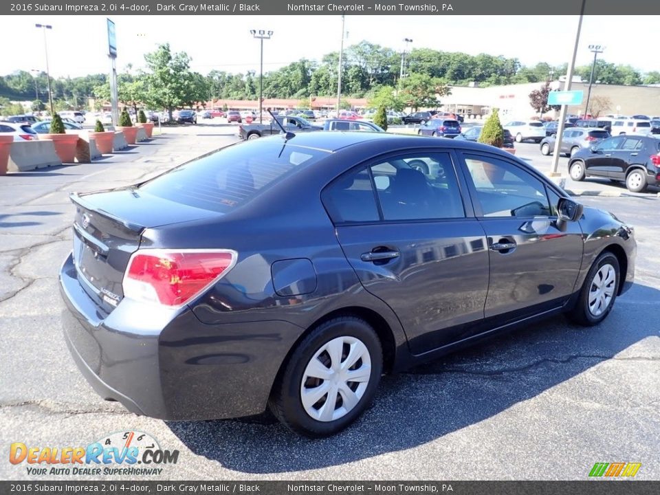 2016 Subaru Impreza 2.0i 4-door Dark Gray Metallic / Black Photo #8