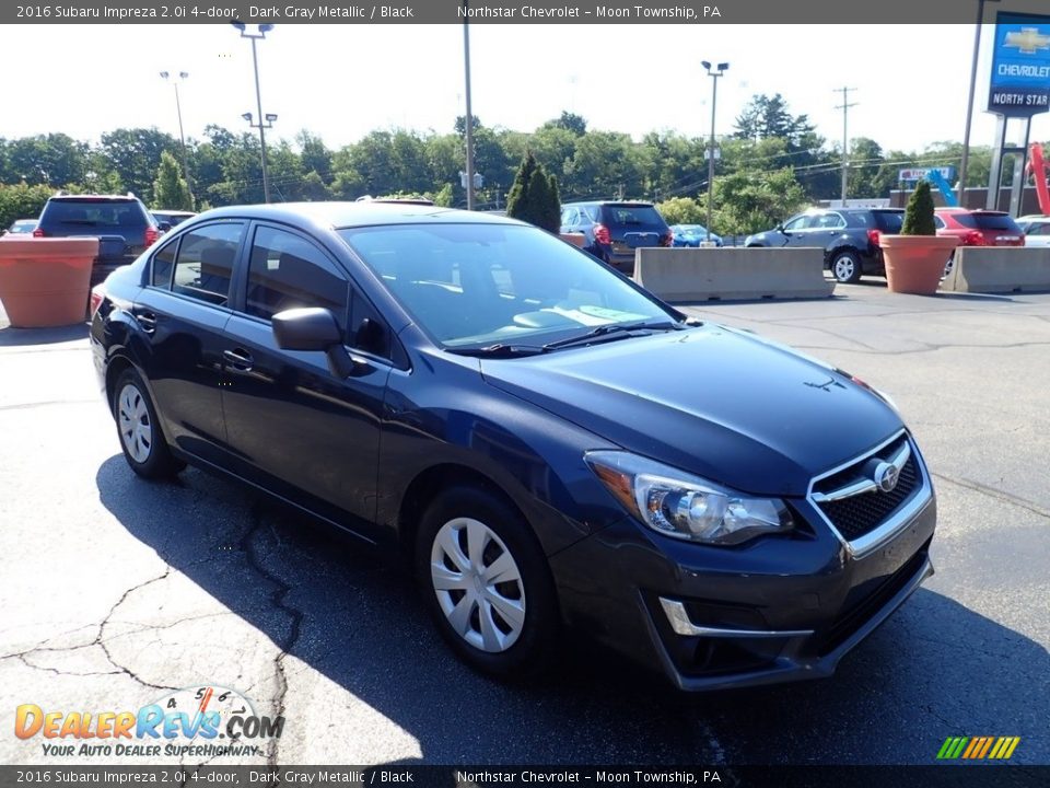 2016 Subaru Impreza 2.0i 4-door Dark Gray Metallic / Black Photo #10