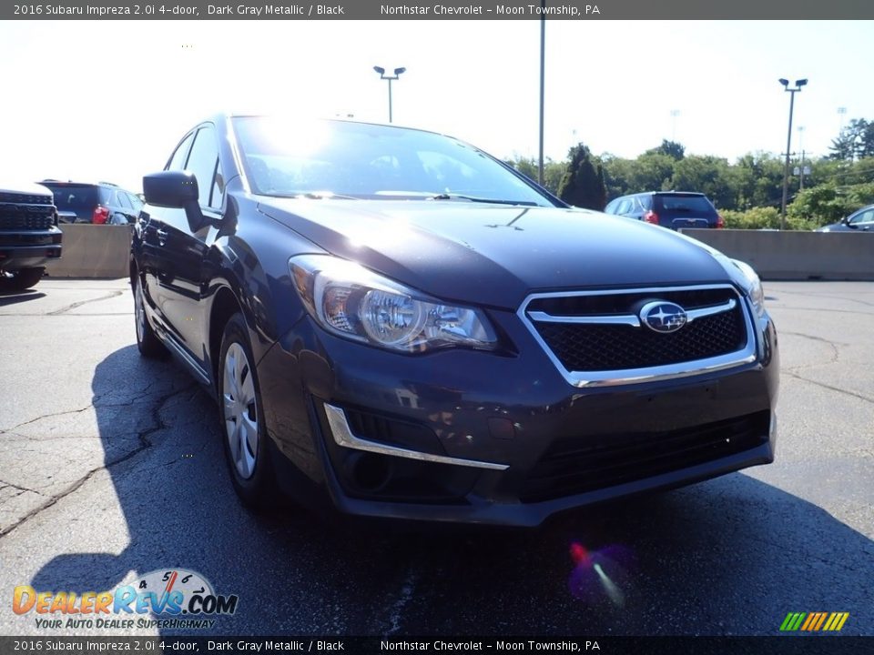 2016 Subaru Impreza 2.0i 4-door Dark Gray Metallic / Black Photo #11