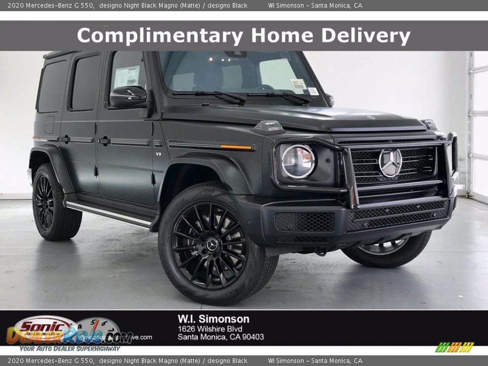 2020 Mercedes-Benz G 550 designo Night Black Magno (Matte) / designo Black Photo #1