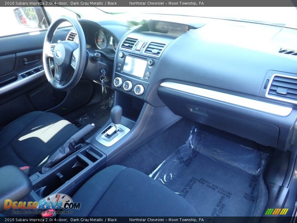 2016 Subaru Impreza 2.0i 4-door Dark Gray Metallic / Black Photo #15