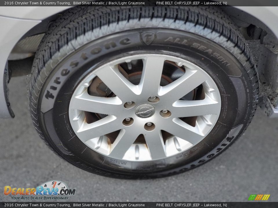 2016 Chrysler Town & Country Touring Billet Silver Metallic / Black/Light Graystone Photo #18