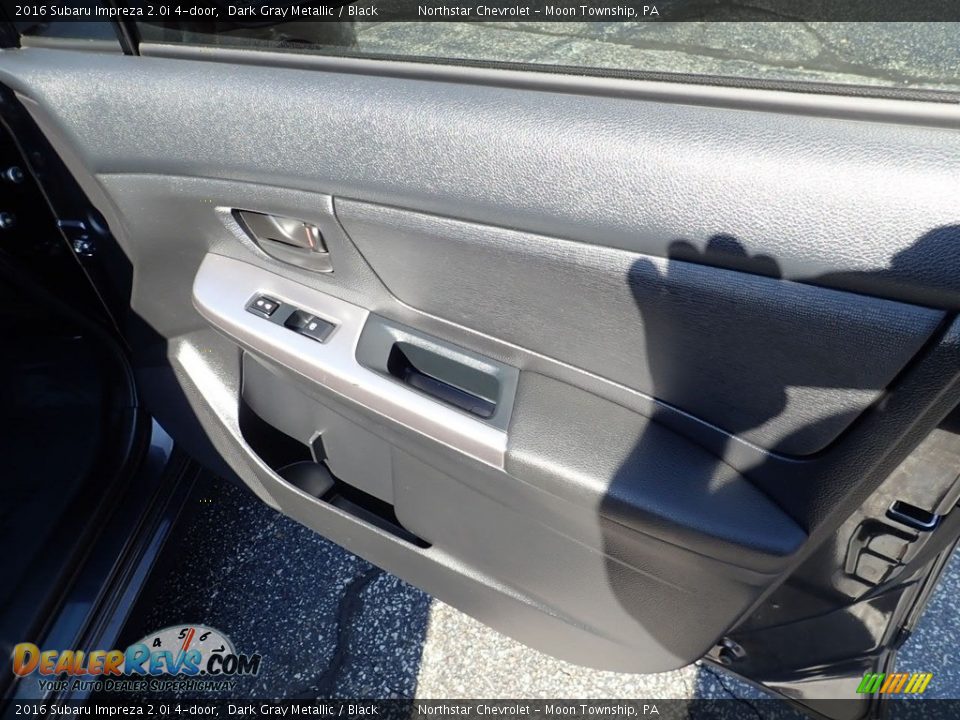 2016 Subaru Impreza 2.0i 4-door Dark Gray Metallic / Black Photo #16