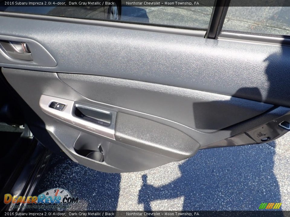 2016 Subaru Impreza 2.0i 4-door Dark Gray Metallic / Black Photo #18