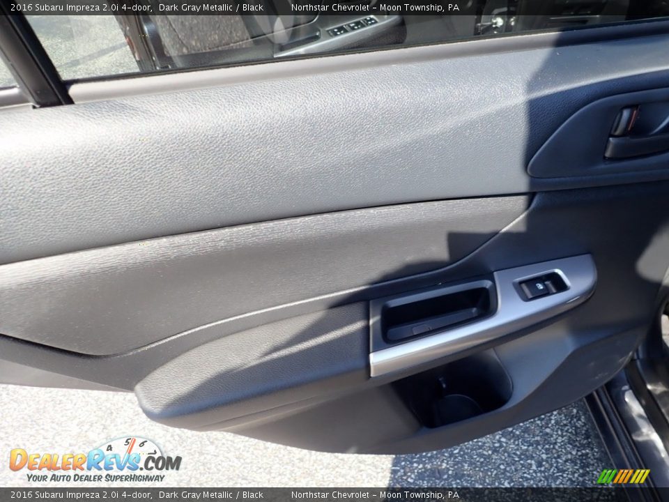2016 Subaru Impreza 2.0i 4-door Dark Gray Metallic / Black Photo #22