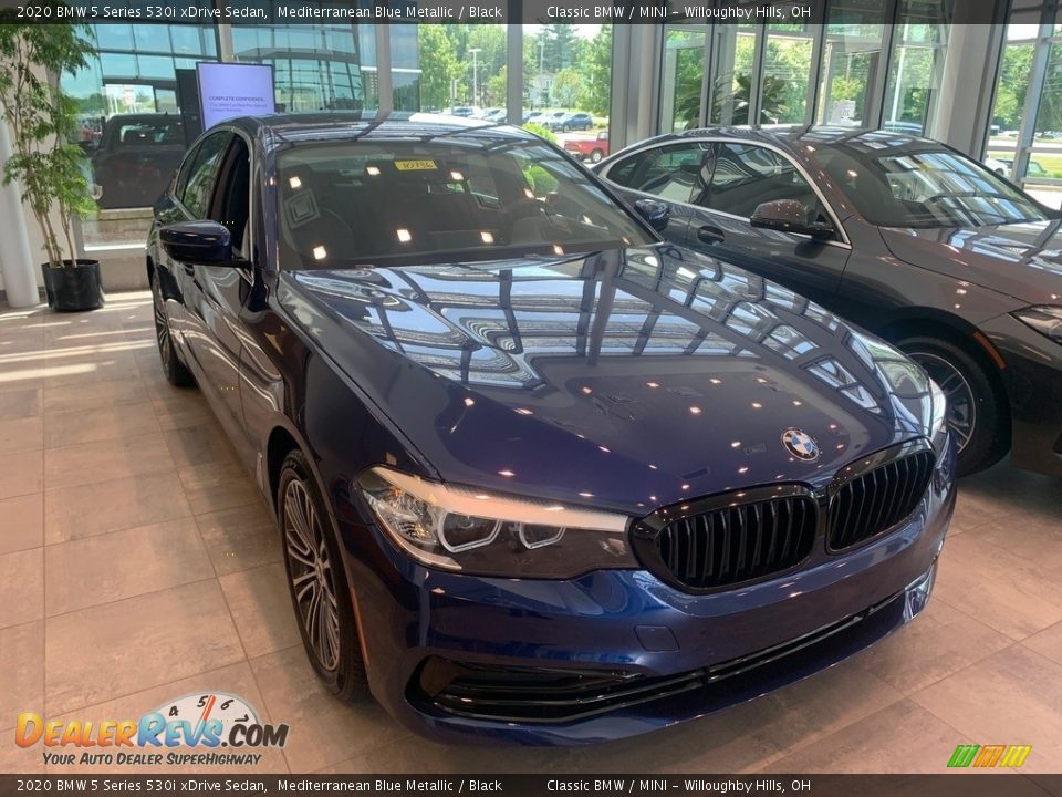 2020 BMW 5 Series 530i xDrive Sedan Mediterranean Blue Metallic / Black Photo #1