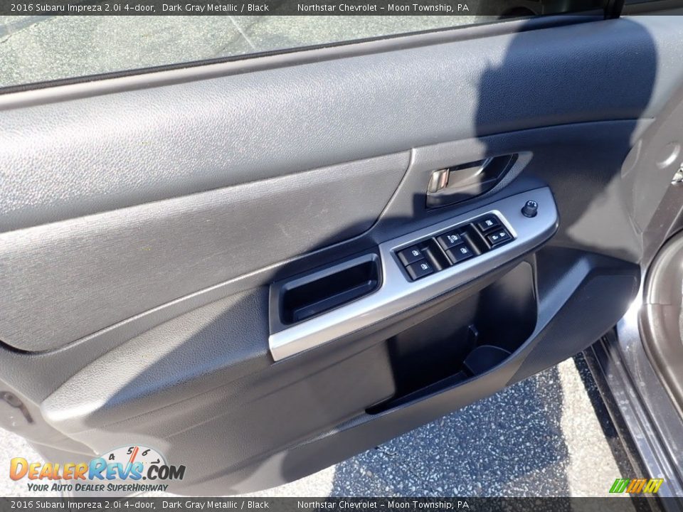 2016 Subaru Impreza 2.0i 4-door Dark Gray Metallic / Black Photo #23
