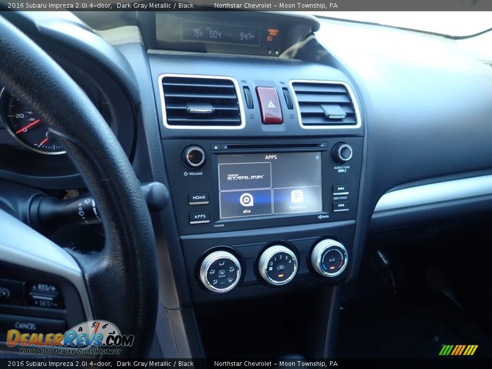 2016 Subaru Impreza 2.0i 4-door Dark Gray Metallic / Black Photo #27