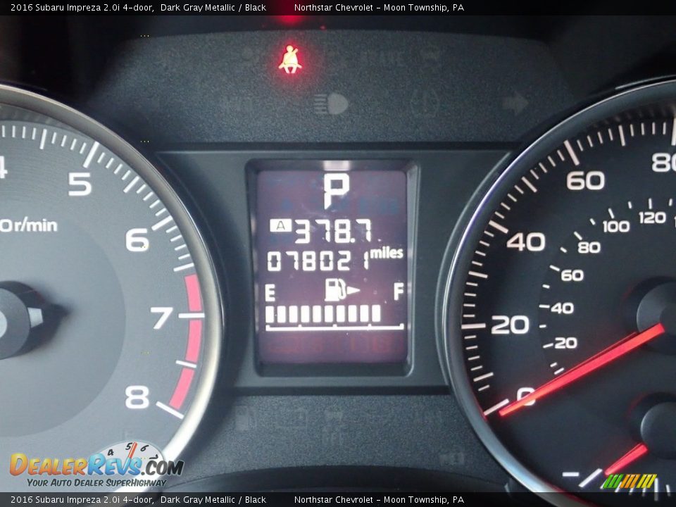 2016 Subaru Impreza 2.0i 4-door Dark Gray Metallic / Black Photo #29