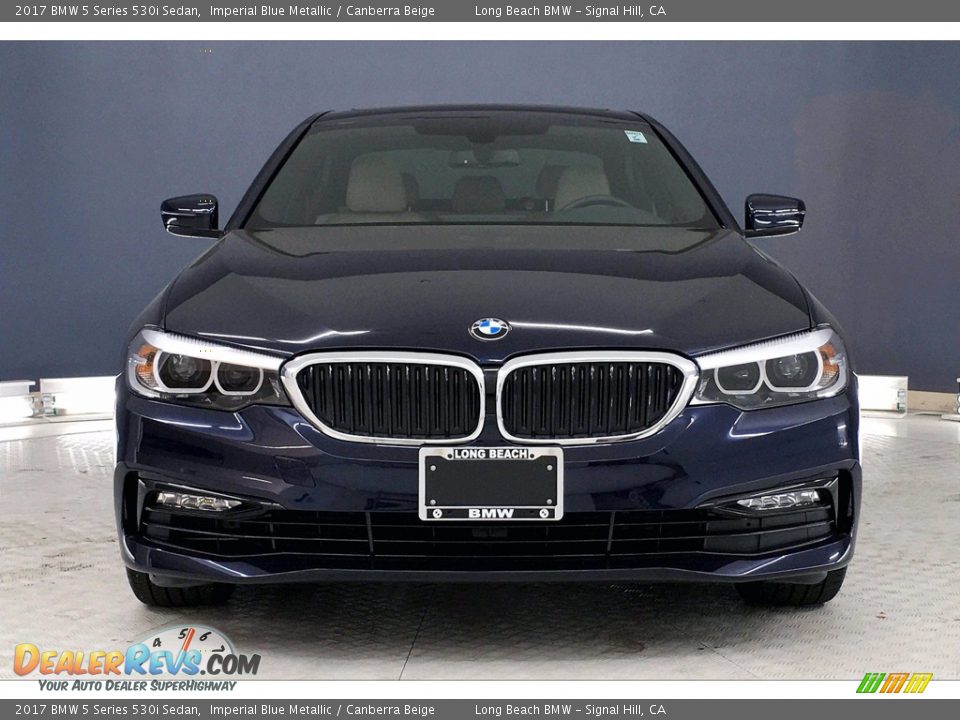 2017 BMW 5 Series 530i Sedan Imperial Blue Metallic / Canberra Beige Photo #2
