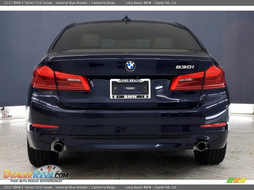 2017 BMW 5 Series 530i Sedan Imperial Blue Metallic / Canberra Beige Photo #3