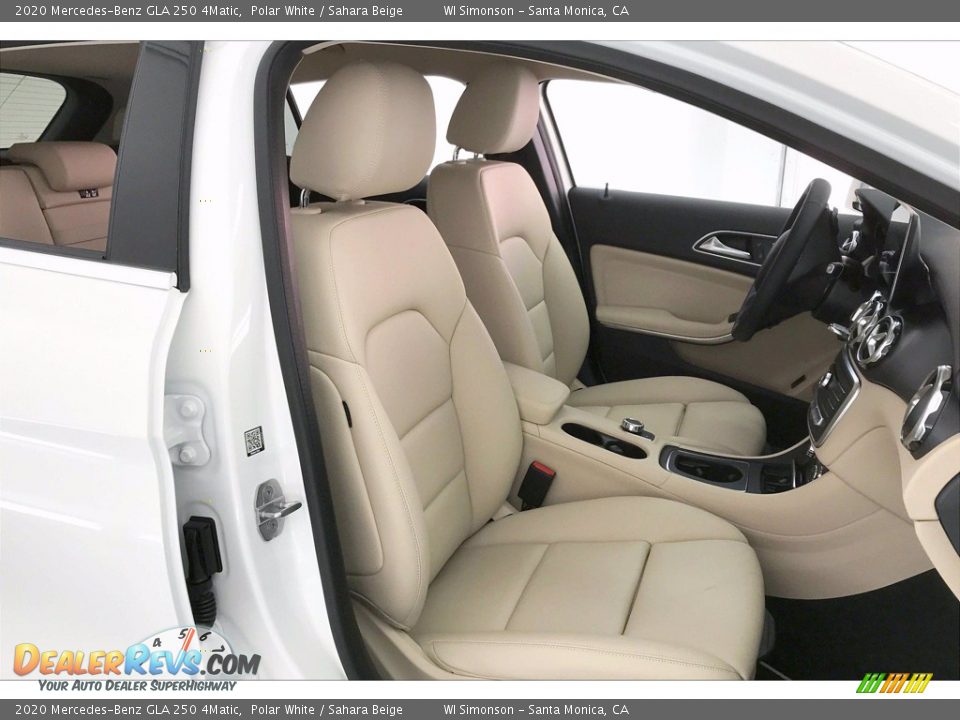 2020 Mercedes-Benz GLA 250 4Matic Polar White / Sahara Beige Photo #5