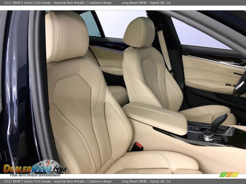 2017 BMW 5 Series 530i Sedan Imperial Blue Metallic / Canberra Beige Photo #6