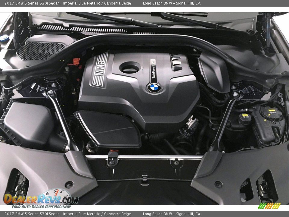 2017 BMW 5 Series 530i Sedan Imperial Blue Metallic / Canberra Beige Photo #9
