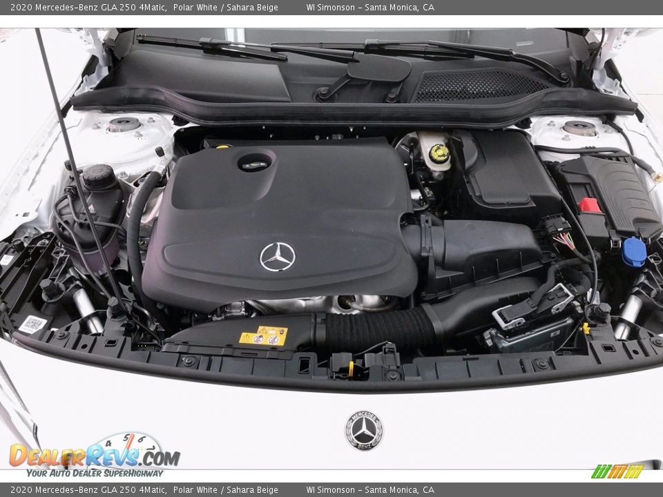 2020 Mercedes-Benz GLA 250 4Matic Polar White / Sahara Beige Photo #8