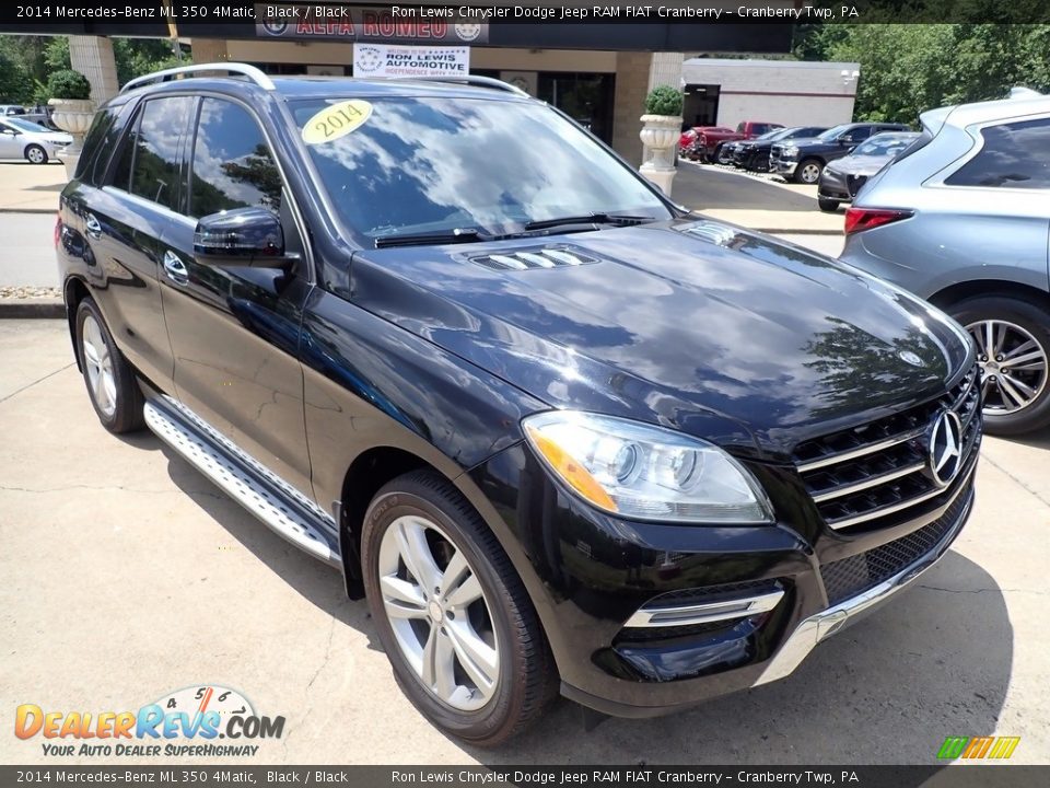 2014 Mercedes-Benz ML 350 4Matic Black / Black Photo #3