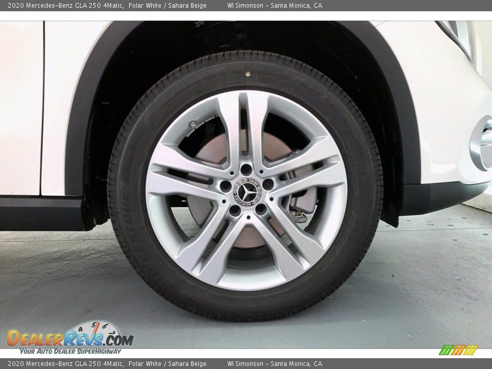 2020 Mercedes-Benz GLA 250 4Matic Polar White / Sahara Beige Photo #9