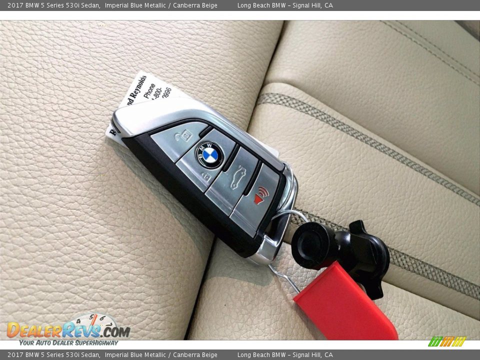 2017 BMW 5 Series 530i Sedan Imperial Blue Metallic / Canberra Beige Photo #11