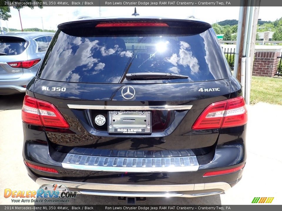 2014 Mercedes-Benz ML 350 4Matic Black / Black Photo #7