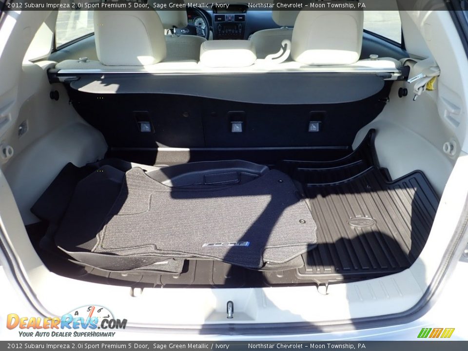 2012 Subaru Impreza 2.0i Sport Premium 5 Door Sage Green Metallic / Ivory Photo #7