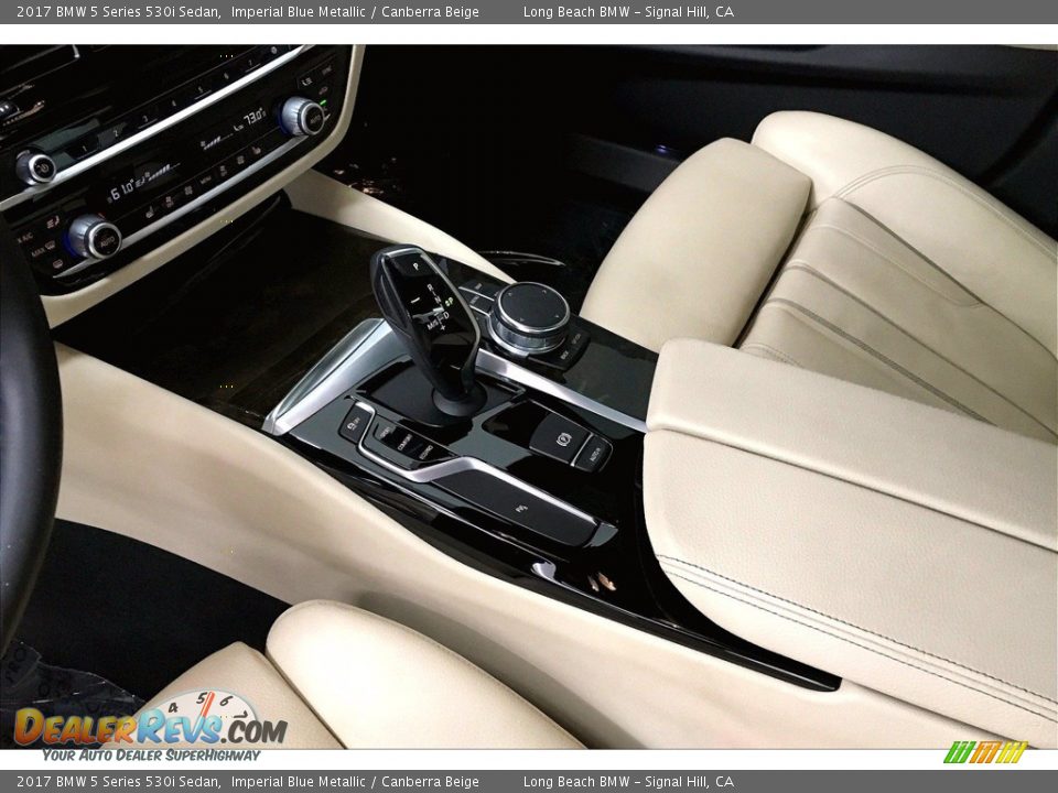 2017 BMW 5 Series 530i Sedan Imperial Blue Metallic / Canberra Beige Photo #16