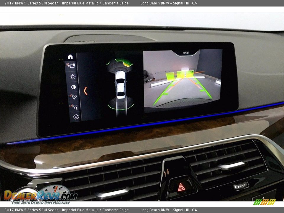 2017 BMW 5 Series 530i Sedan Imperial Blue Metallic / Canberra Beige Photo #17