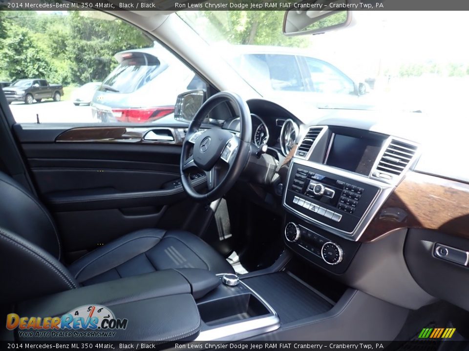 2014 Mercedes-Benz ML 350 4Matic Black / Black Photo #11