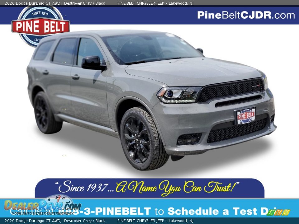2020 Dodge Durango GT AWD Destroyer Gray / Black Photo #1