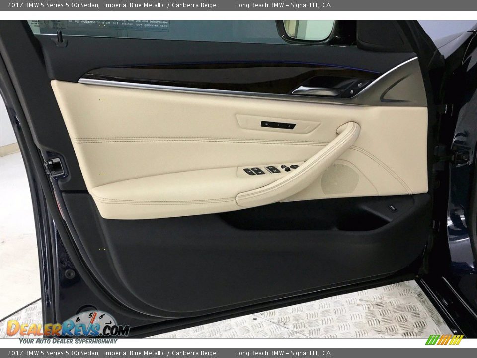 2017 BMW 5 Series 530i Sedan Imperial Blue Metallic / Canberra Beige Photo #23