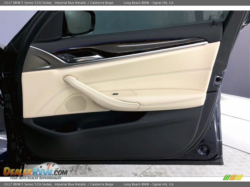 2017 BMW 5 Series 530i Sedan Imperial Blue Metallic / Canberra Beige Photo #24