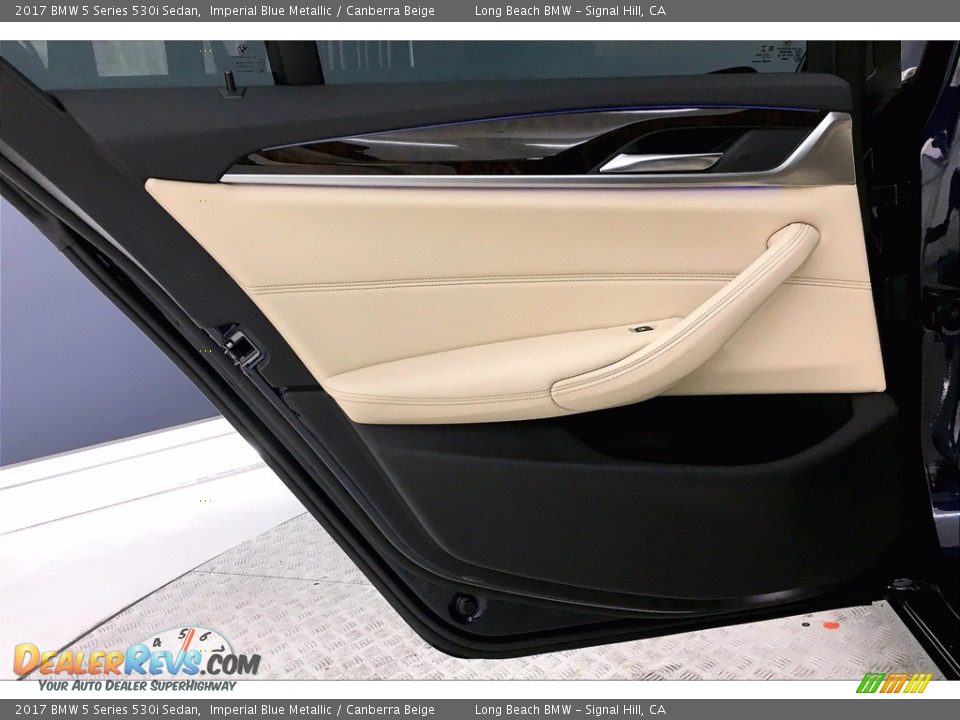 2017 BMW 5 Series 530i Sedan Imperial Blue Metallic / Canberra Beige Photo #25
