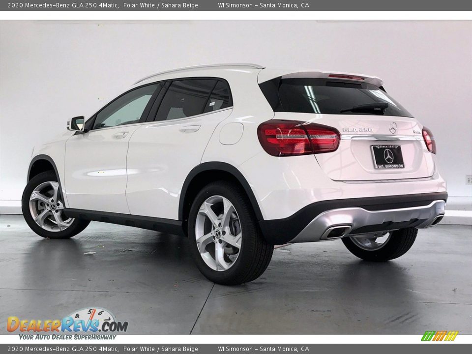 2020 Mercedes-Benz GLA 250 4Matic Polar White / Sahara Beige Photo #2