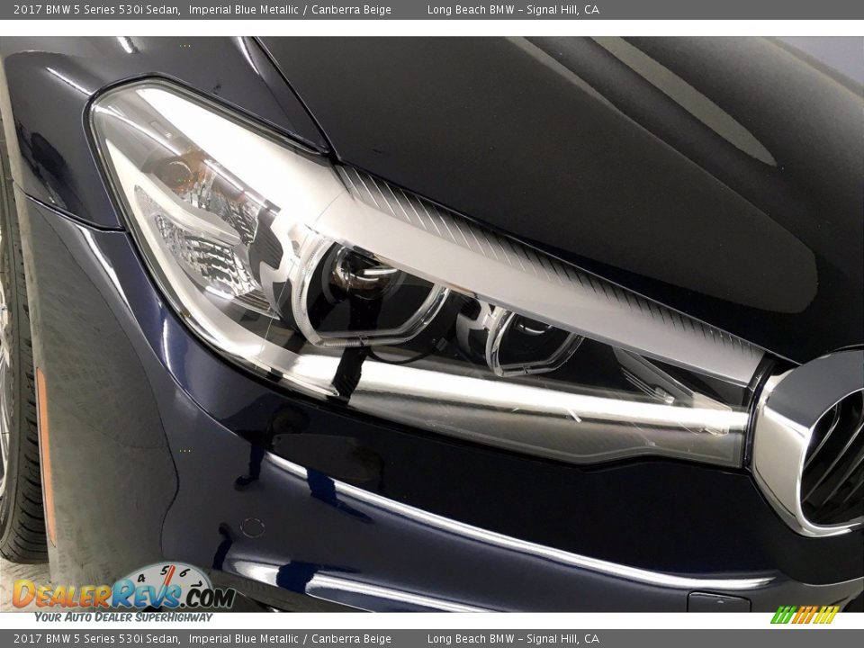 2017 BMW 5 Series 530i Sedan Imperial Blue Metallic / Canberra Beige Photo #26