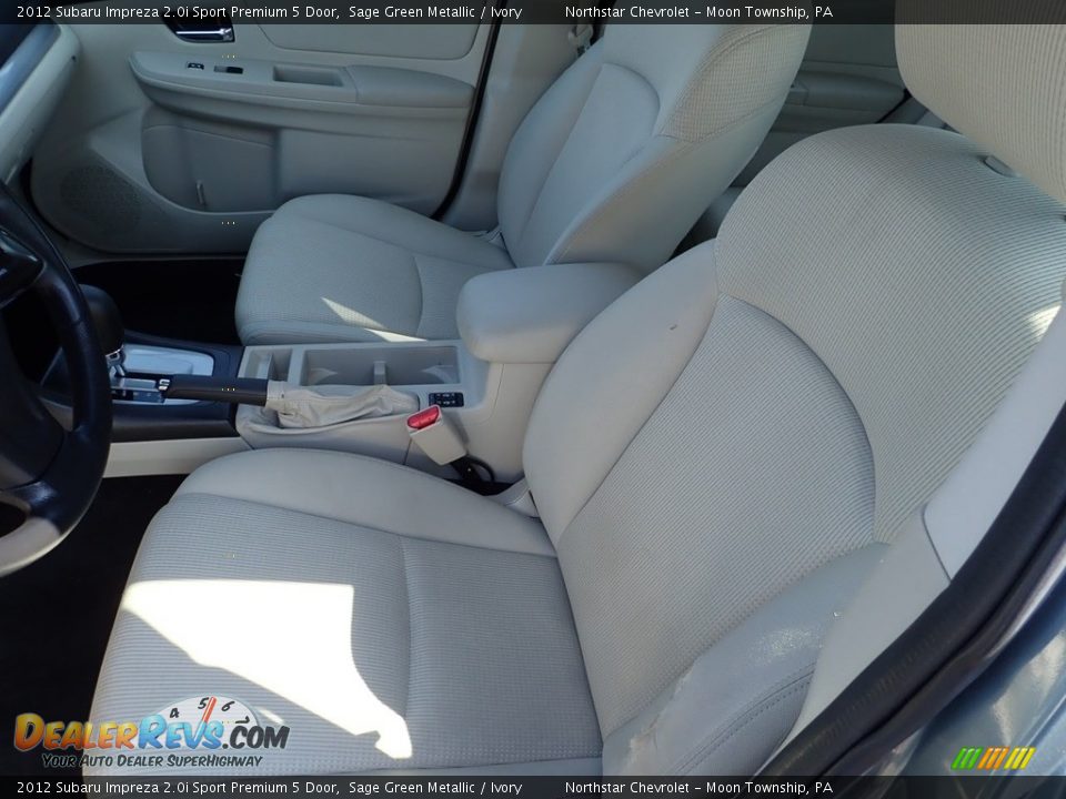2012 Subaru Impreza 2.0i Sport Premium 5 Door Sage Green Metallic / Ivory Photo #20