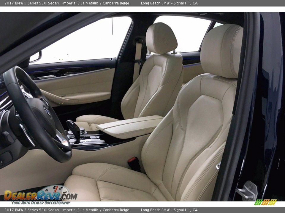 2017 BMW 5 Series 530i Sedan Imperial Blue Metallic / Canberra Beige Photo #28