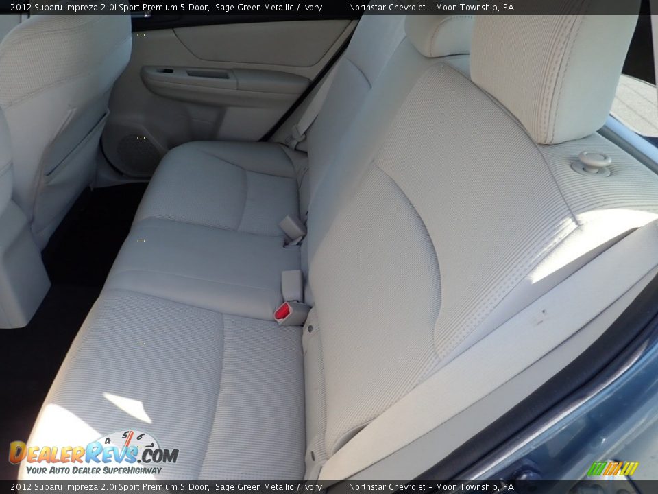 2012 Subaru Impreza 2.0i Sport Premium 5 Door Sage Green Metallic / Ivory Photo #21
