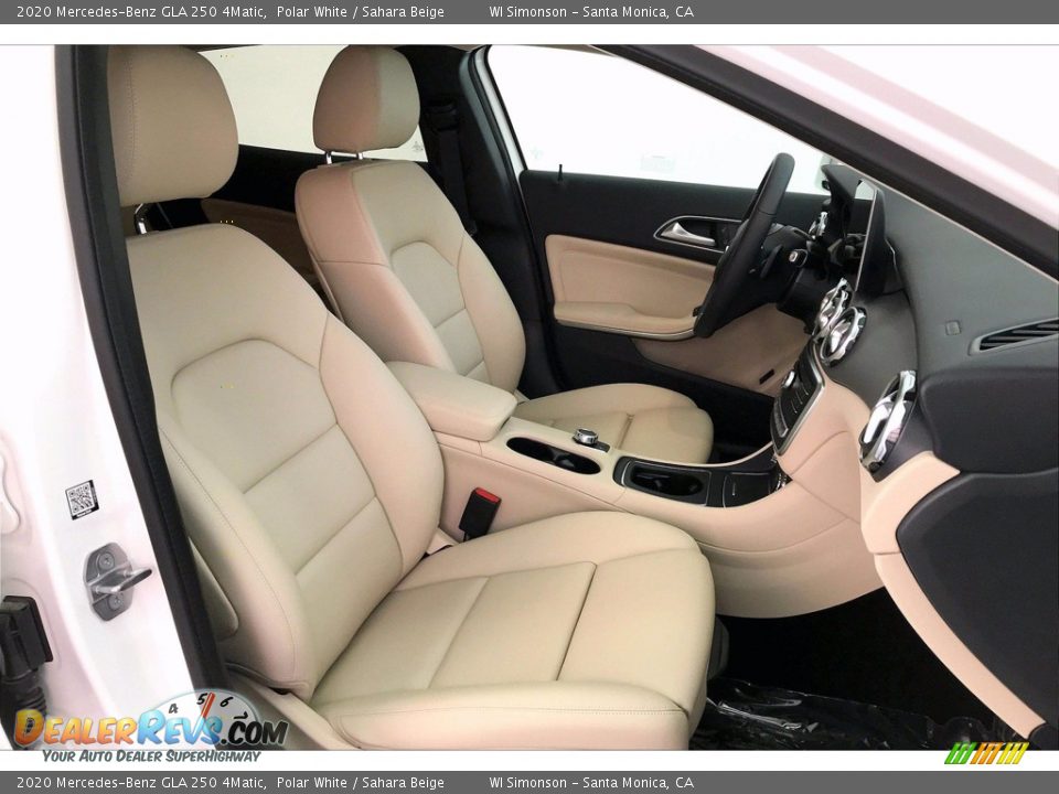 2020 Mercedes-Benz GLA 250 4Matic Polar White / Sahara Beige Photo #5