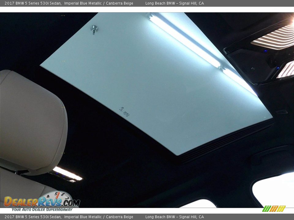 2017 BMW 5 Series 530i Sedan Imperial Blue Metallic / Canberra Beige Photo #31