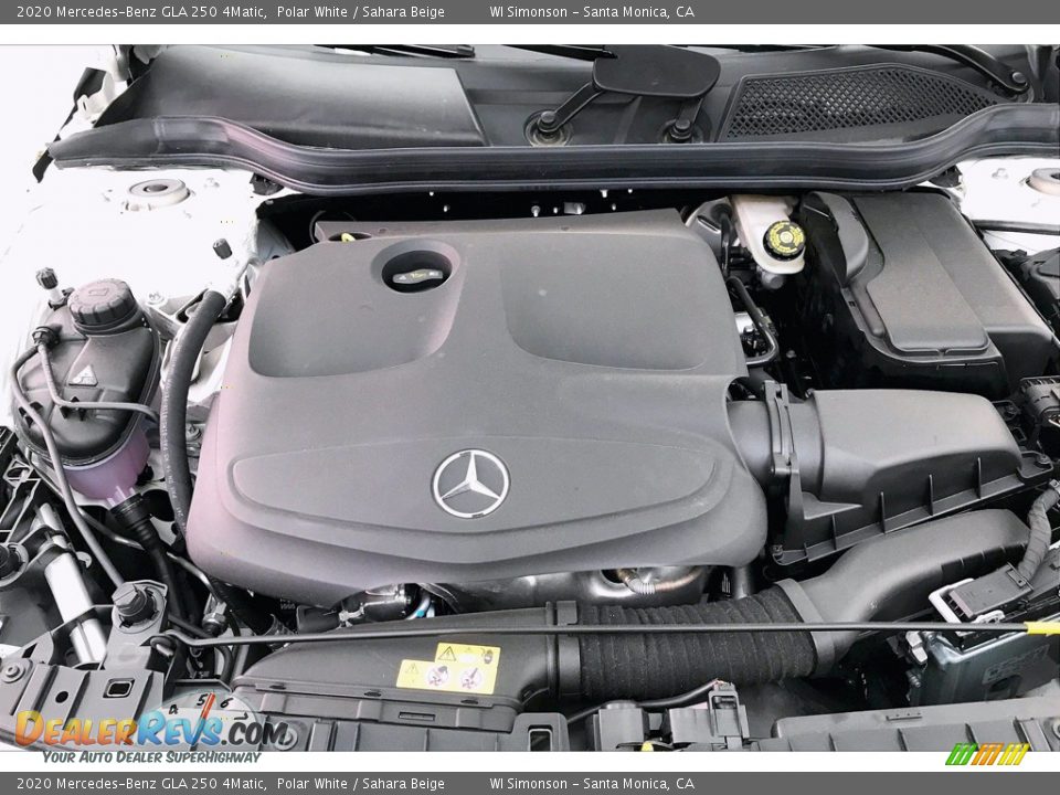 2020 Mercedes-Benz GLA 250 4Matic Polar White / Sahara Beige Photo #8