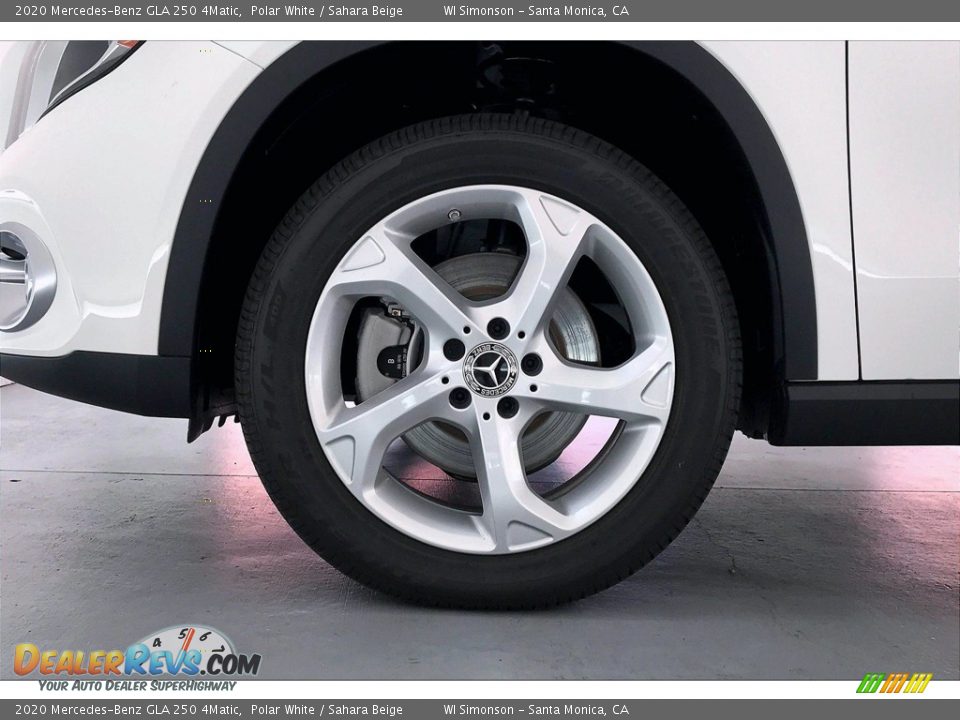 2020 Mercedes-Benz GLA 250 4Matic Polar White / Sahara Beige Photo #9