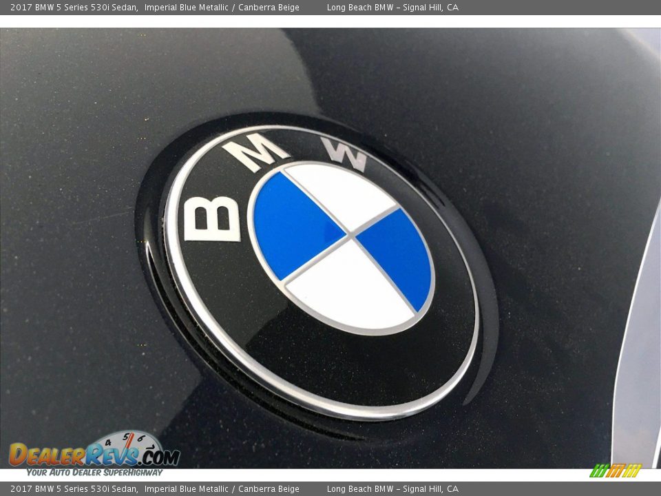 2017 BMW 5 Series 530i Sedan Imperial Blue Metallic / Canberra Beige Photo #33