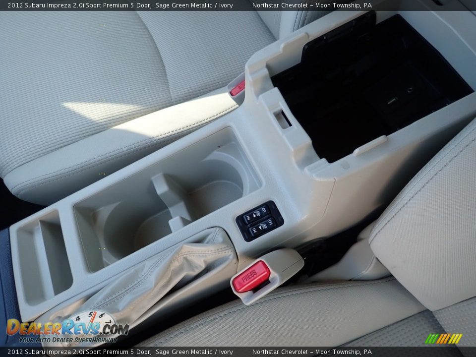2012 Subaru Impreza 2.0i Sport Premium 5 Door Sage Green Metallic / Ivory Photo #27
