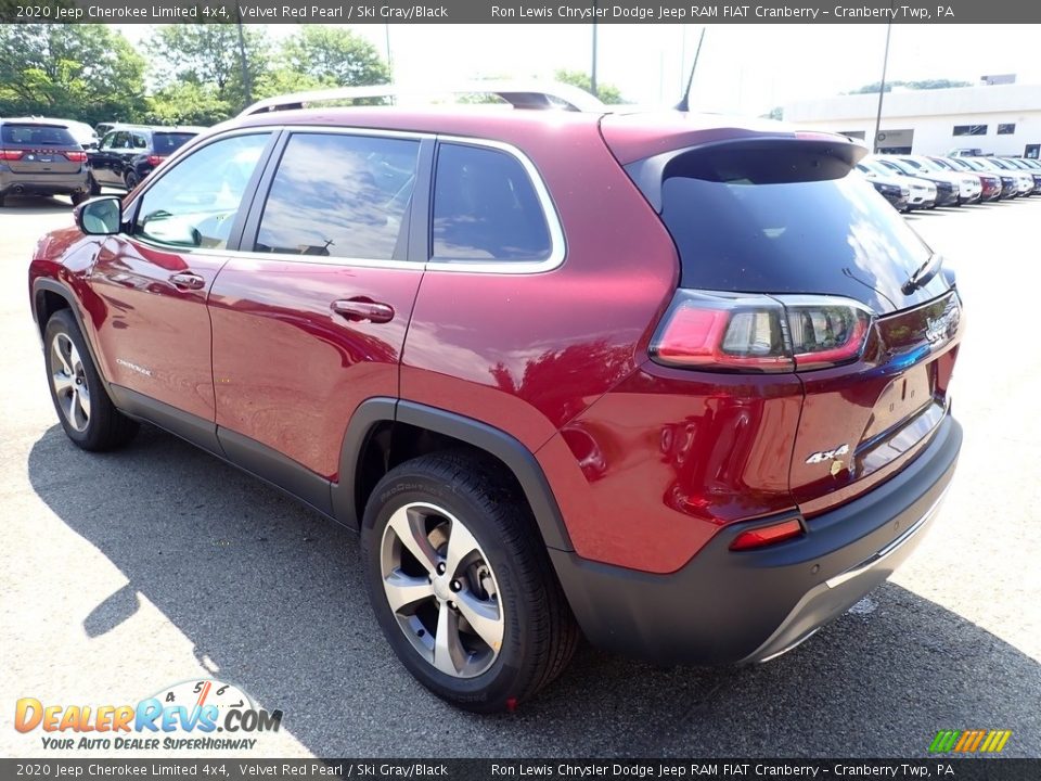 2020 Jeep Cherokee Limited 4x4 Velvet Red Pearl / Ski Gray/Black Photo #4