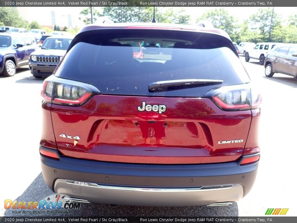 2020 Jeep Cherokee Limited 4x4 Velvet Red Pearl / Ski Gray/Black Photo #5