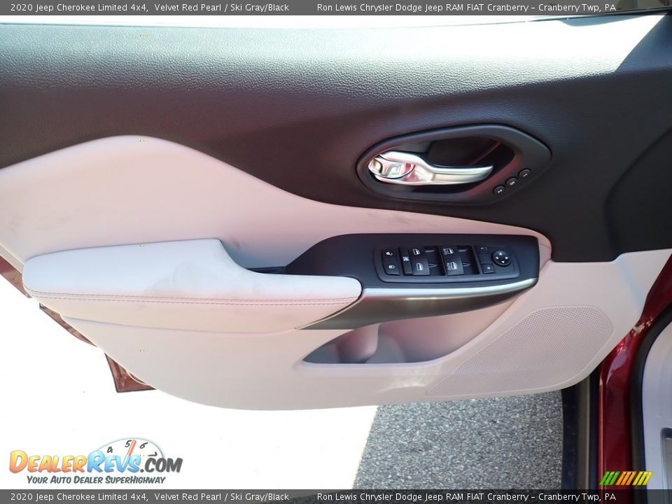 2020 Jeep Cherokee Limited 4x4 Velvet Red Pearl / Ski Gray/Black Photo #15