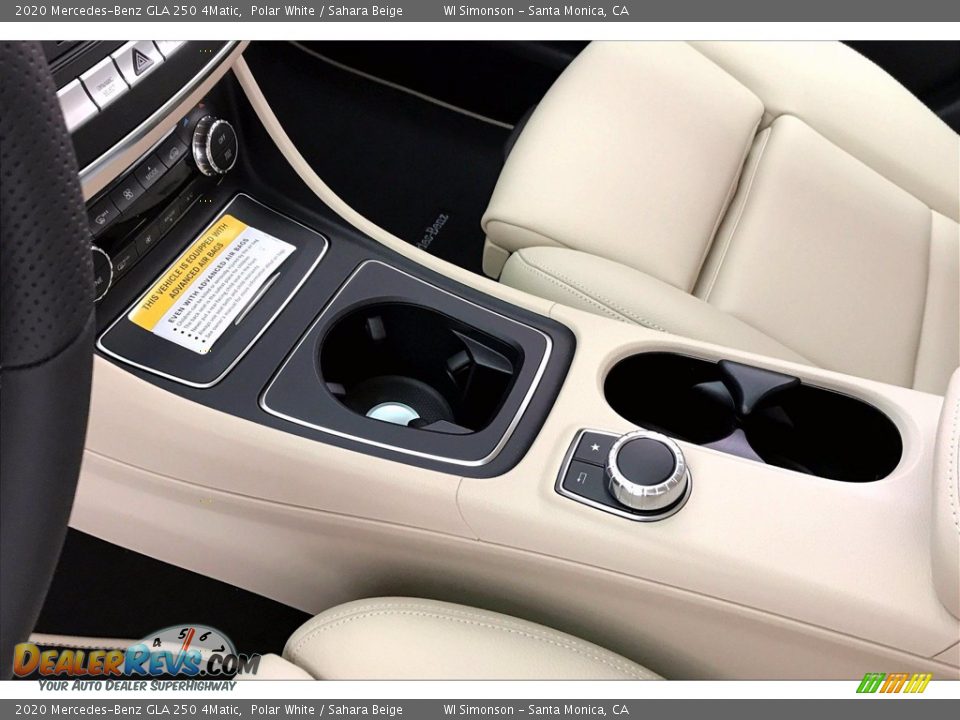 2020 Mercedes-Benz GLA 250 4Matic Polar White / Sahara Beige Photo #7