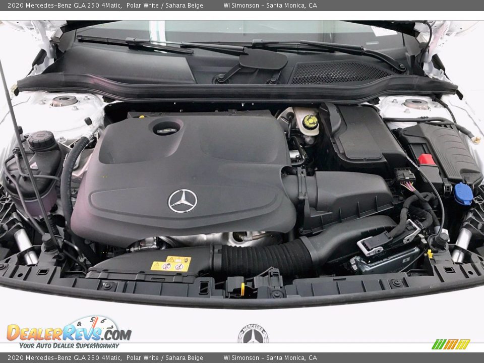 2020 Mercedes-Benz GLA 250 4Matic Polar White / Sahara Beige Photo #8