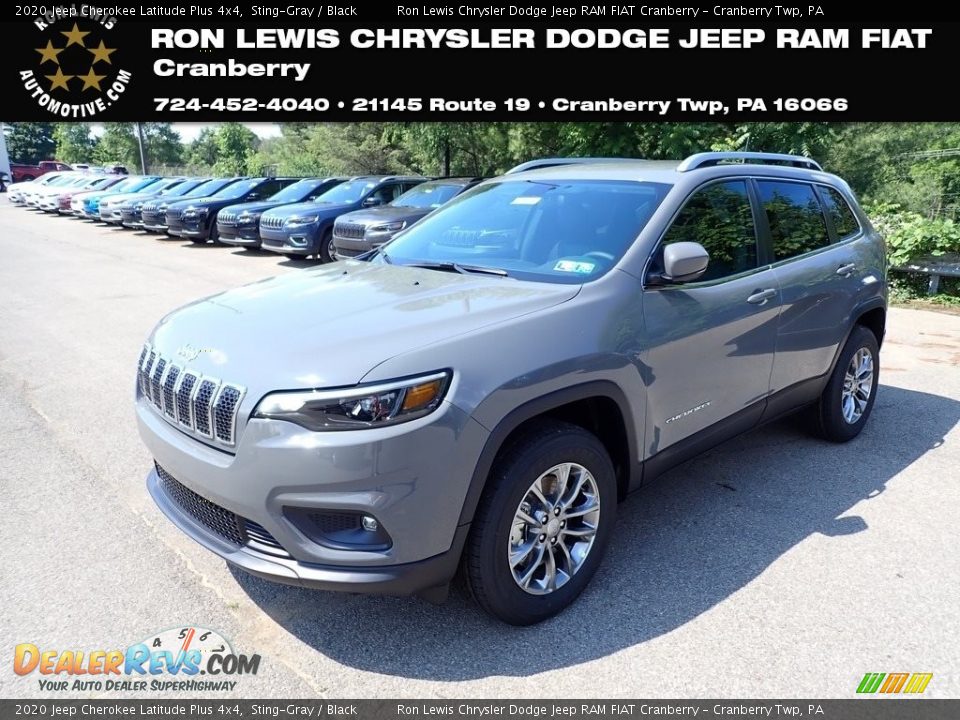 2020 Jeep Cherokee Latitude Plus 4x4 Sting-Gray / Black Photo #1