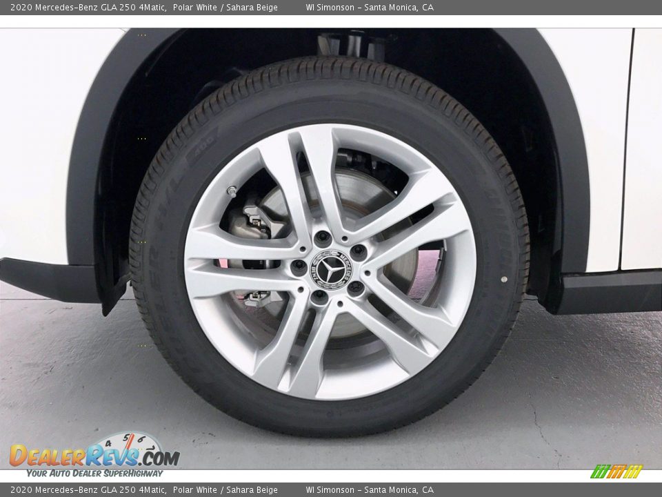 2020 Mercedes-Benz GLA 250 4Matic Polar White / Sahara Beige Photo #9