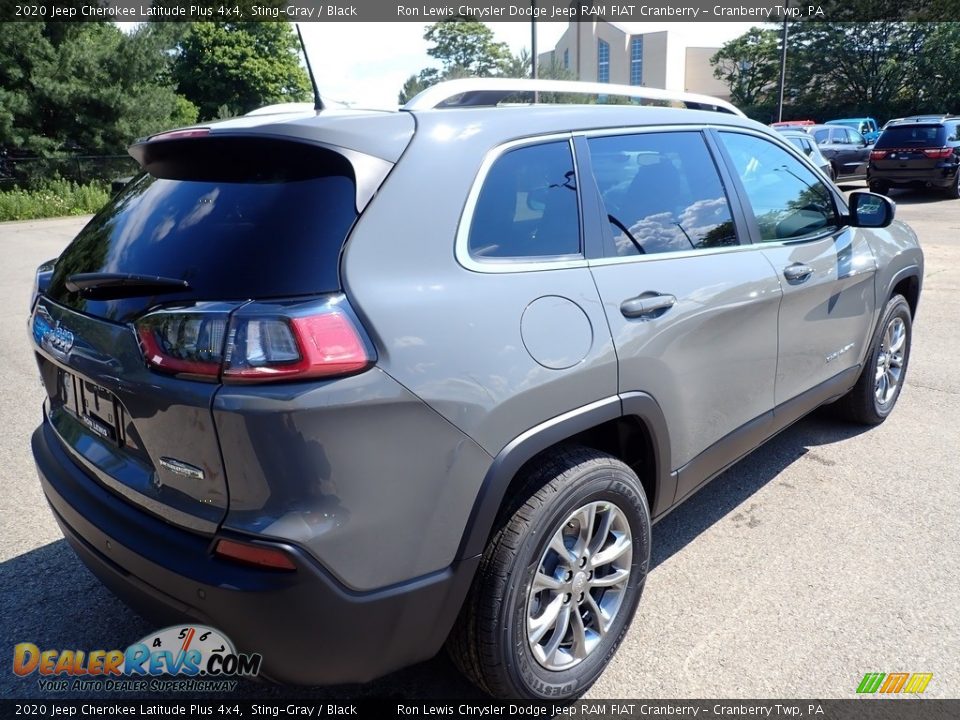 2020 Jeep Cherokee Latitude Plus 4x4 Sting-Gray / Black Photo #5